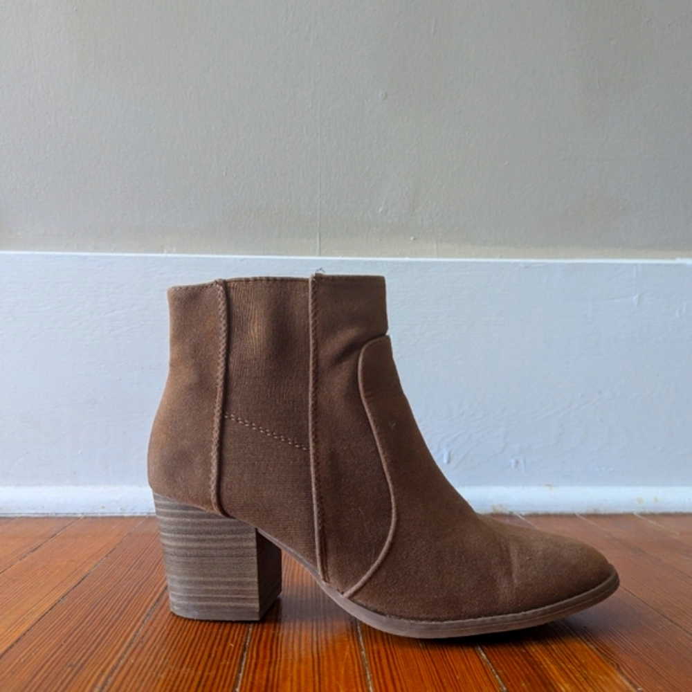 Brown Suede Ankle Boots